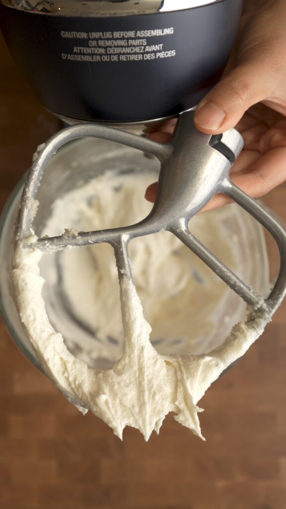 an example of what the mixture should look like after being creamed